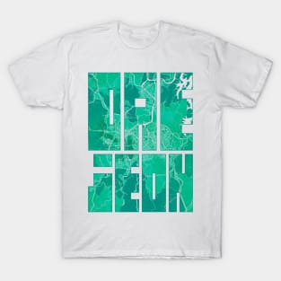 Daejeon, South Korea City Map Typography - Watercolor T-Shirt